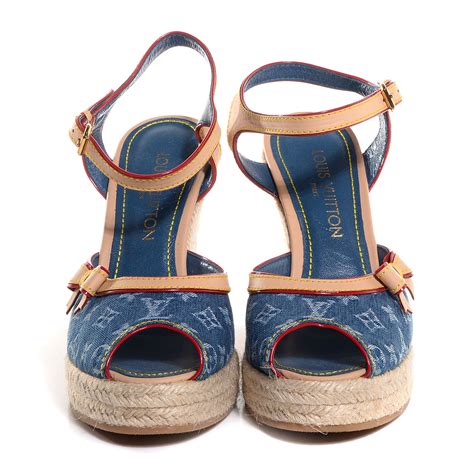 louis vuitton 2009 denim wedge|Louis Vuitton Wedge .